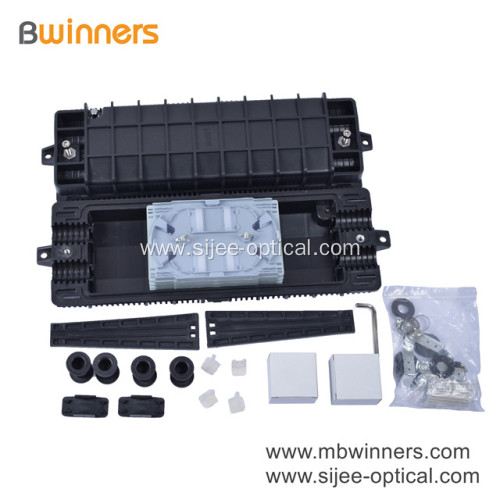 Horizontal Type Ip67 2 In 2 Out 96 Core Fiber Optic Splice Closure